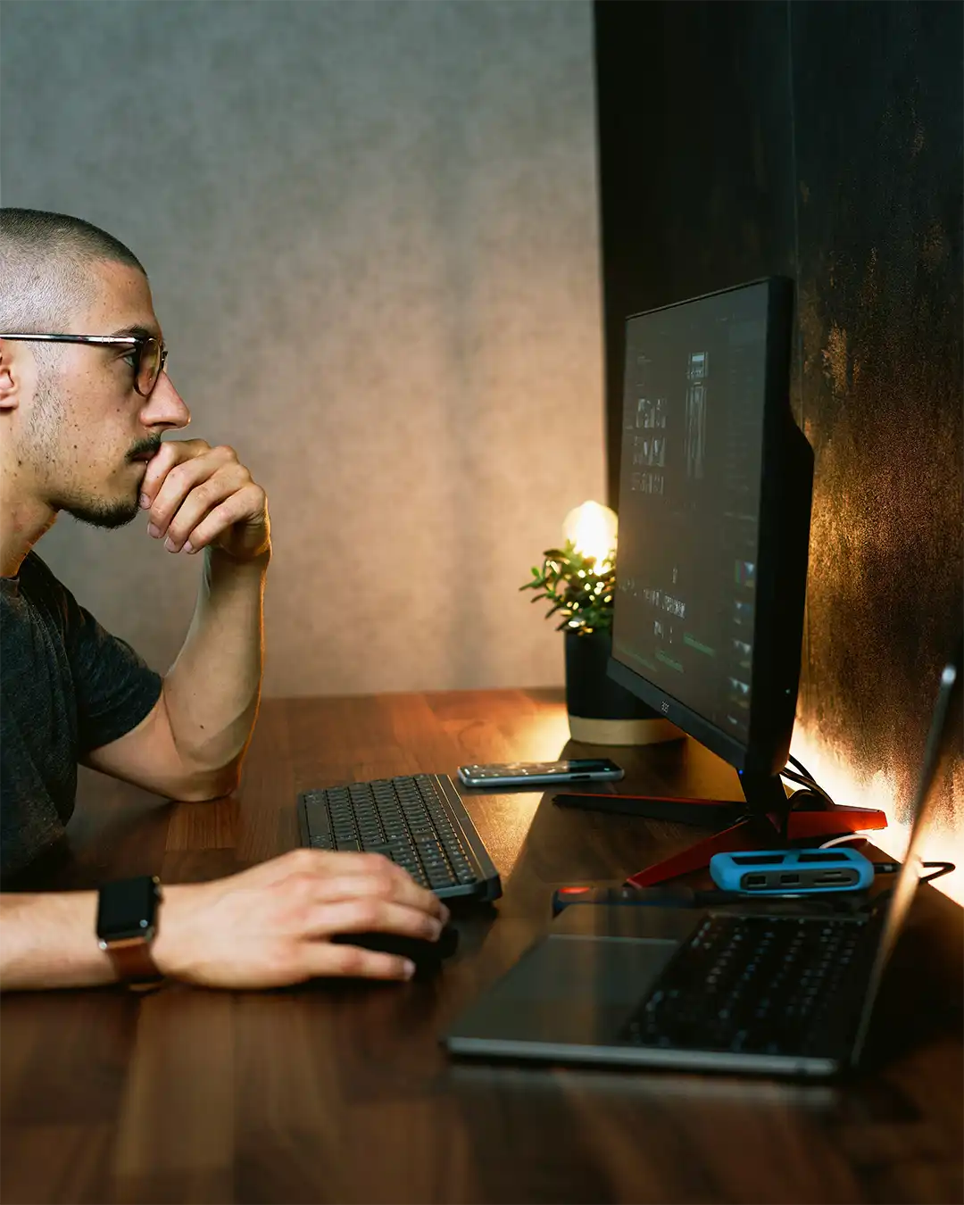 A team collaborating in a modern office, representing the Realeflow partner team.
